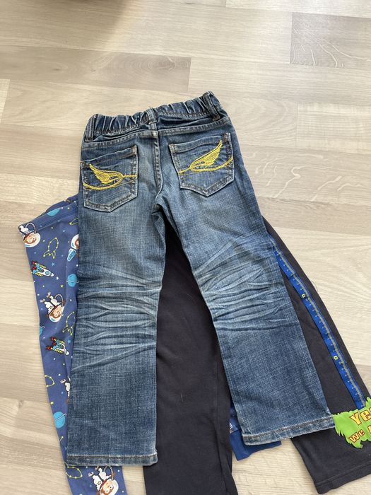 104 paka zestaw ubrania spodnie plus gratis  dresy legins jeans