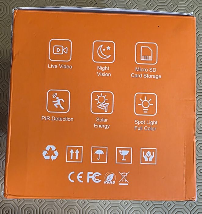 4G Câmaras de vigilância com Painel Solar 2 unidades