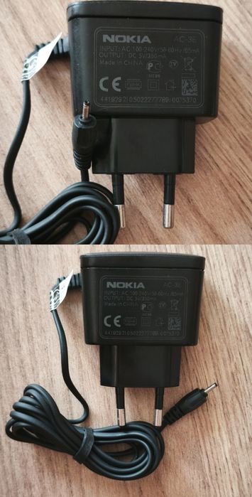 Зарядка Samsung ATADS30EBE / Nokia AC-3E / AC-4E / ACP-12E / AC-6E зарядки. Описание