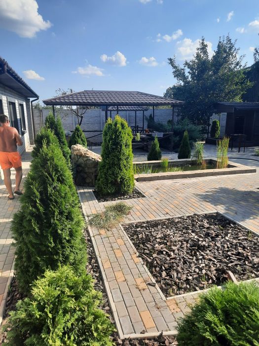 Баня на дровах с бассейном