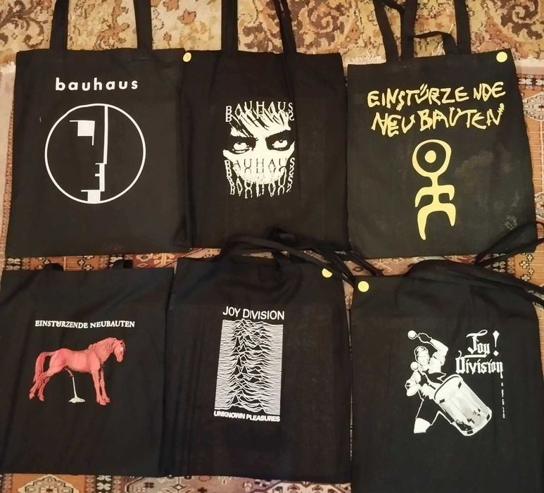 Sacos Pano / Tote Bags - Bandas  Bauhaus D.Mode J.Division D.Bowie...
