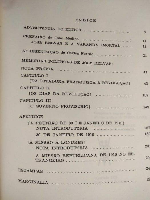 Memórias Políticas - José Relvas (2 Volumes)