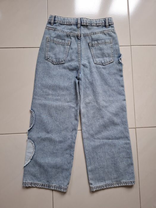 Spodnie z szeroką nogawką Sinsay