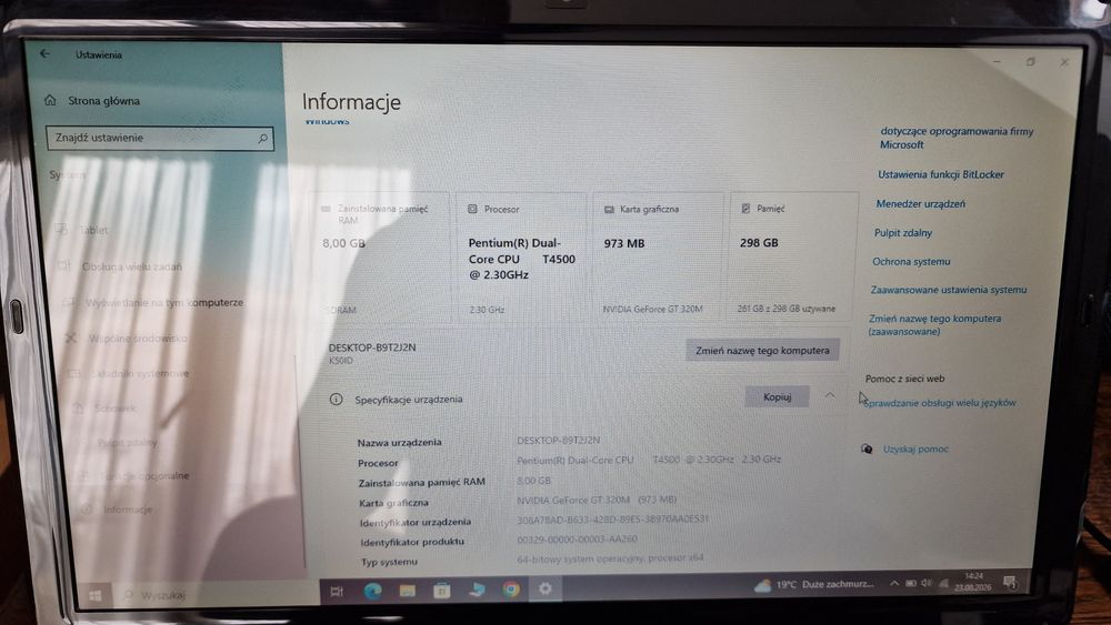 Asus k50id jak nowy