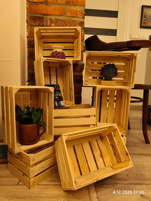 Skrzynka drewniana, dekoracyjna, sosnowa 29,5x20x15*