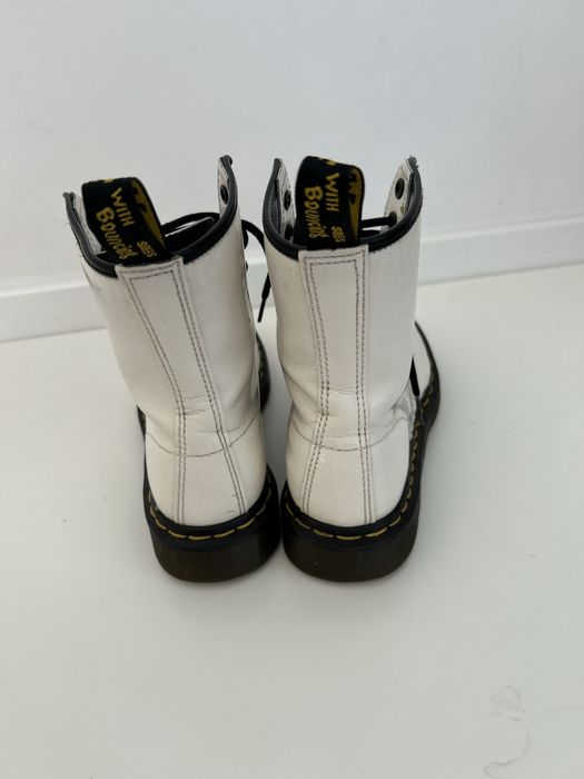 Martensy glany rozmiar 37 botki Dr. martens za kostki wysokie białe