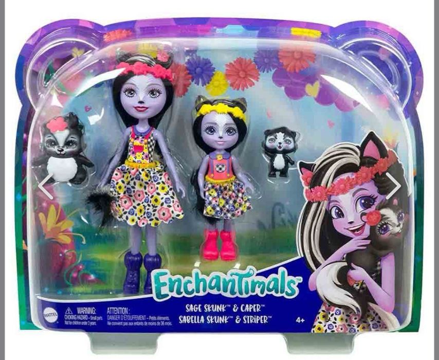 Boneca Doninha Sábia e irmãzinha - Enchantimals
