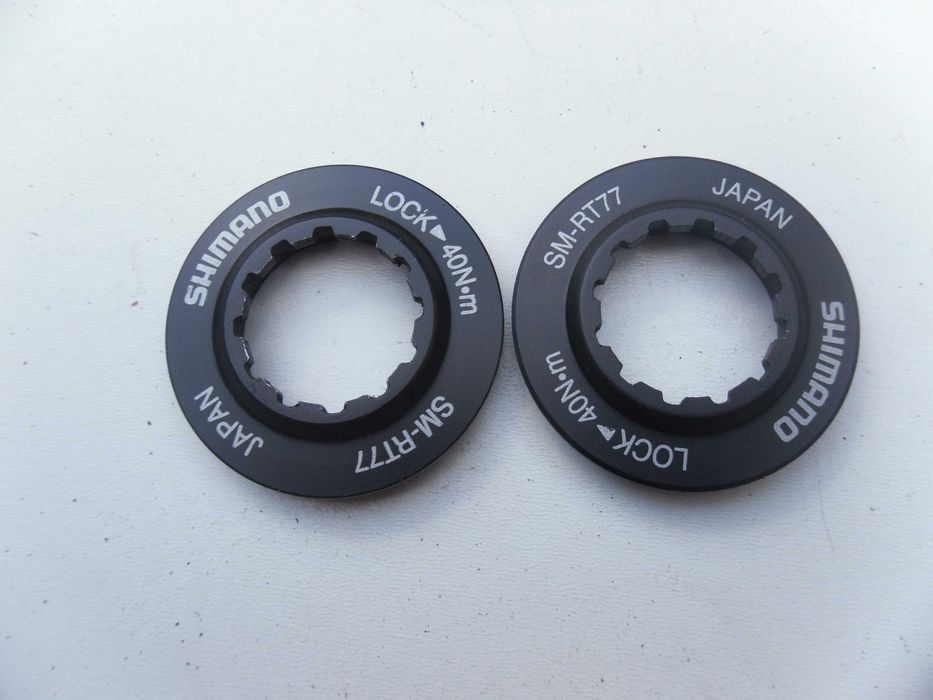 Shimano Deore XT nakrętki mocujące tarczę SM-RT77 Aluminiowe Polecam