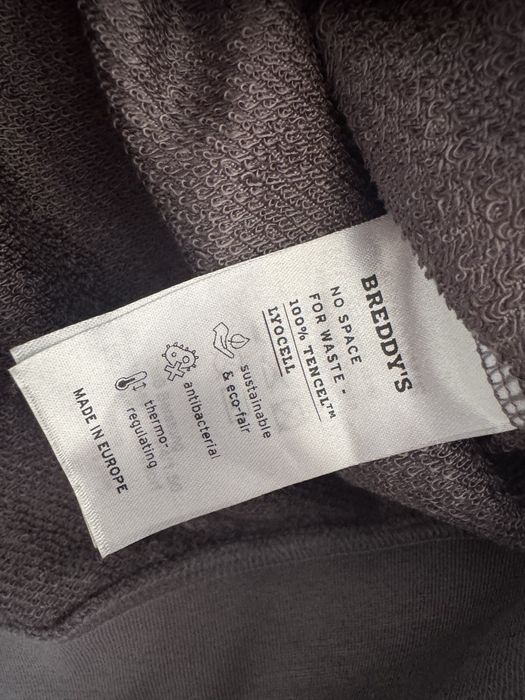 Hoodie cinzento Breedy’s em 100% Tencel Lyocell Size XL