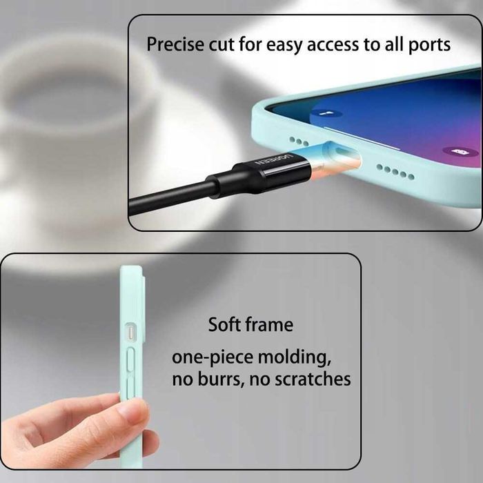 EASSGU Etui do Redmi Note 10 Pro z miękkiego silikonu Jasny cyjan