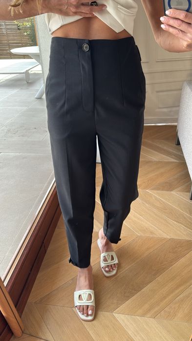 Louis Vuitton spodnie w wysokim stanem