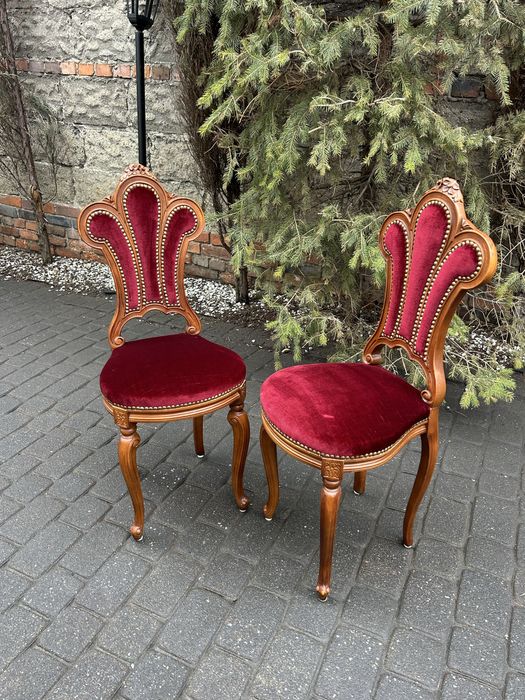 Stylowe Krzesła Ludwikowskie Krzesełko Ludwik Do Toaletki Lub Ozdobne