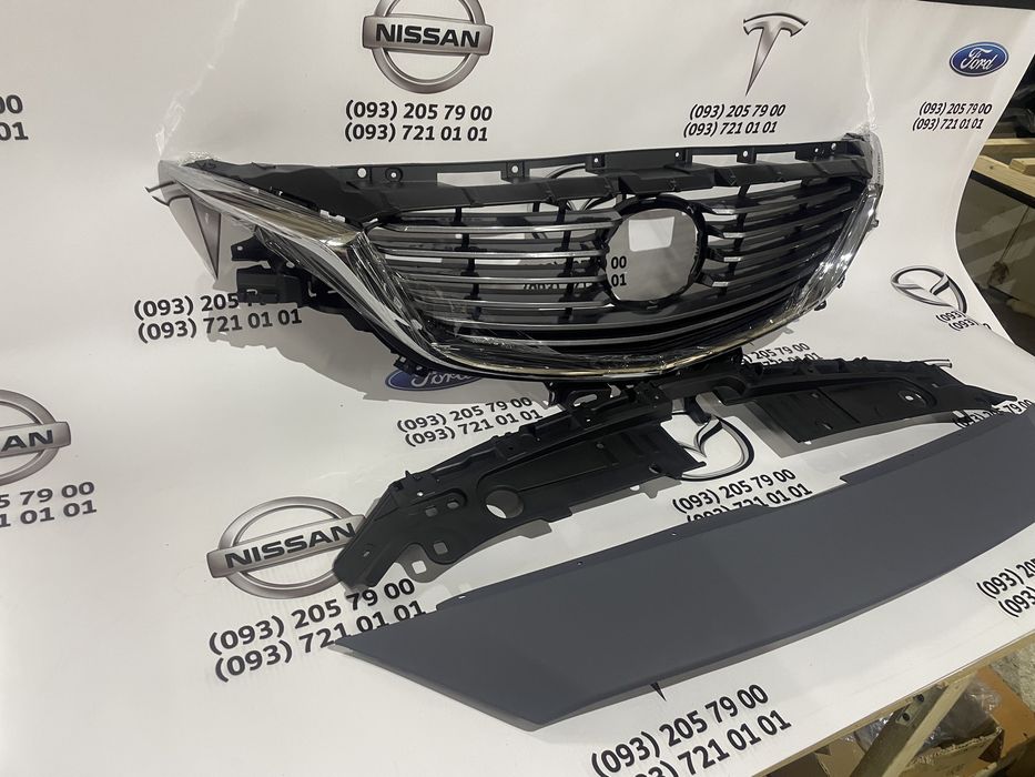 Решетка гран туринг mazda 6 LED 2016,2017 /  накладка молдинг хром