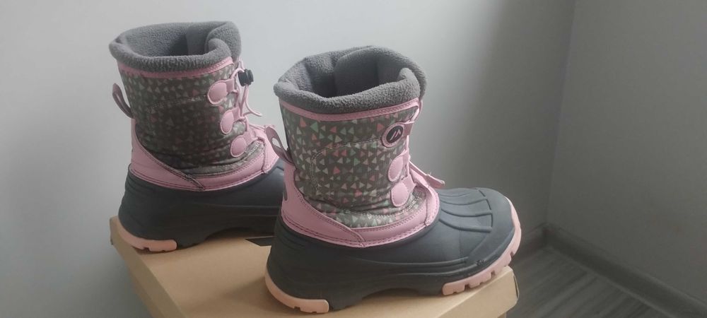 Śniegowce buty zimowe dziewczęce Martes Lilian Jr Grey