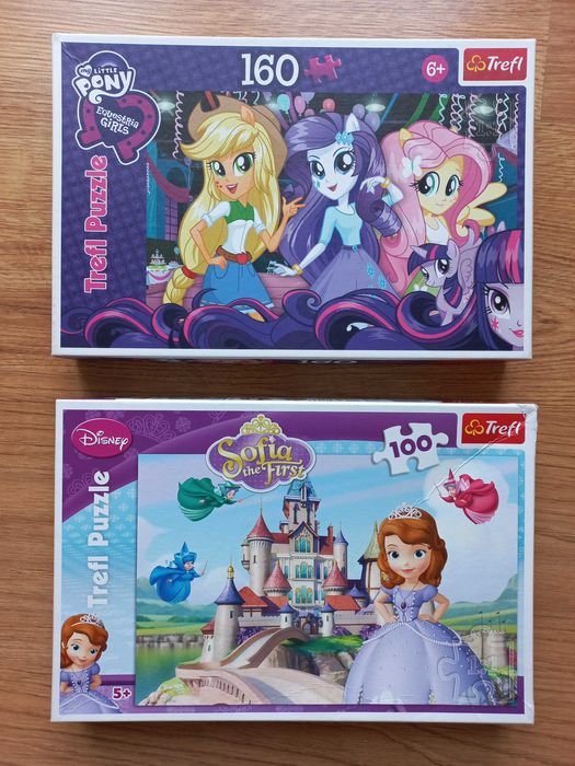 Puzzle Trefl Księżniczka Zosia 100el + Pony Equestria Girls 160el