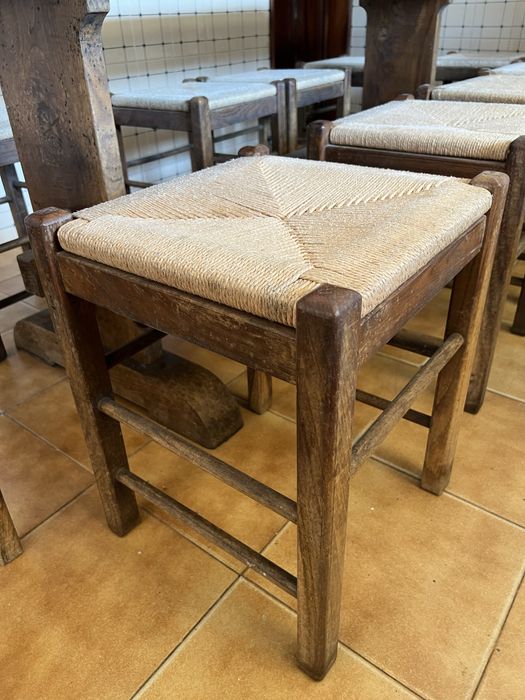Mesa madeira com bancos - conjunto