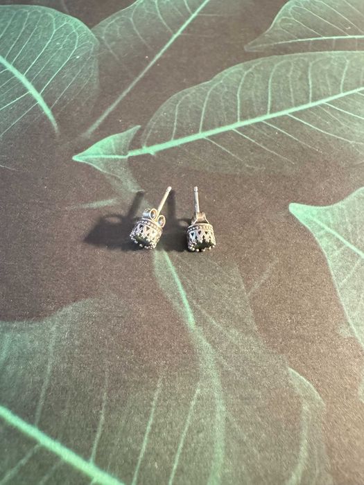 Kolczyki sztyfty z naturalnym kamieniem