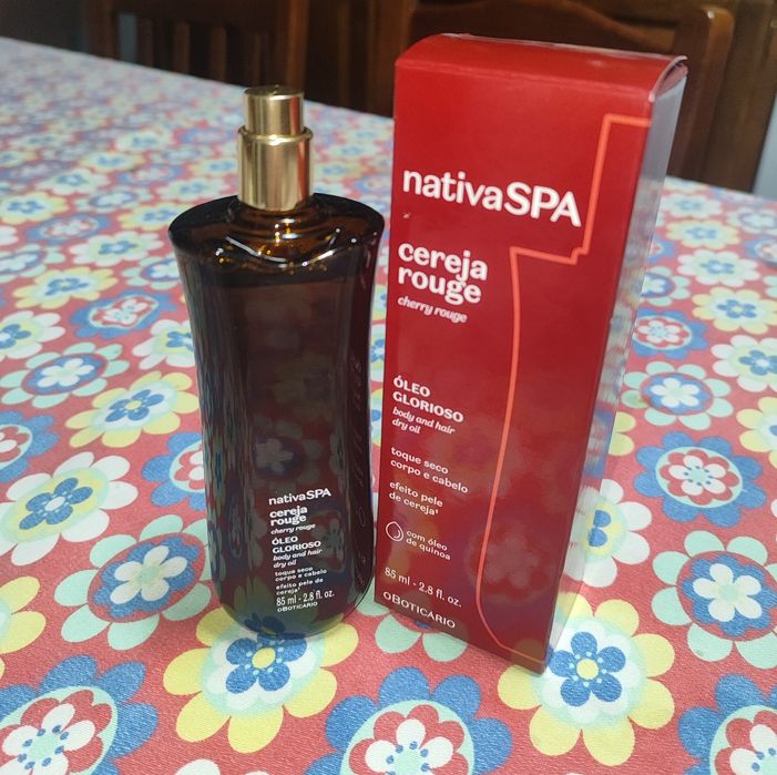 Óleo glorioso hidratante para corpo e cabelo nativa spa cereja rogue