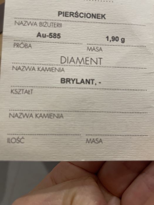 Pierścionek Apart z brylantami
