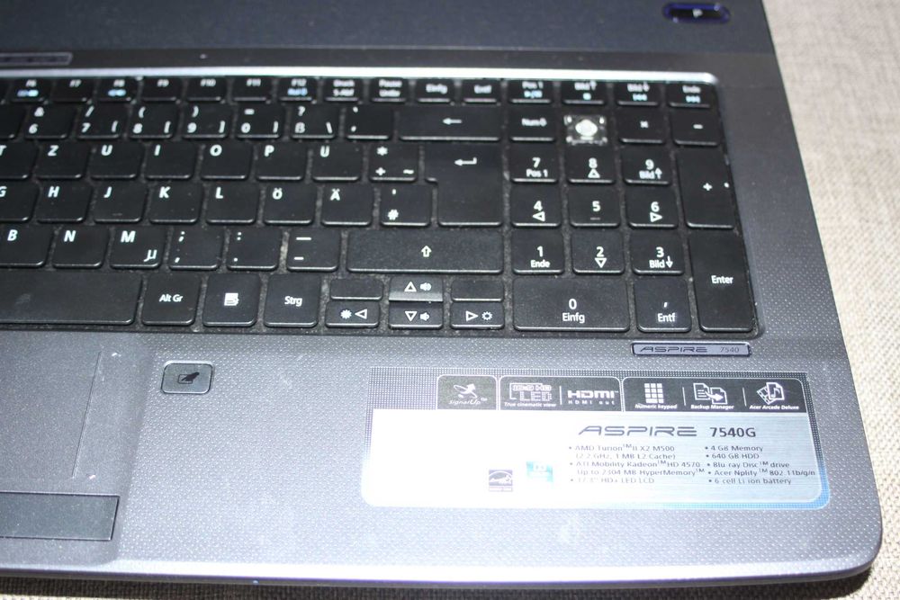 Laptop Acer Aspire 7540G