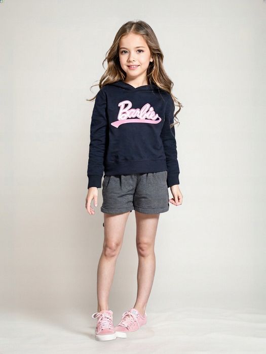 Bluza Barbie z Kapturem Idealna dla Twojej Dziewczynki! Rozmiar 98/104