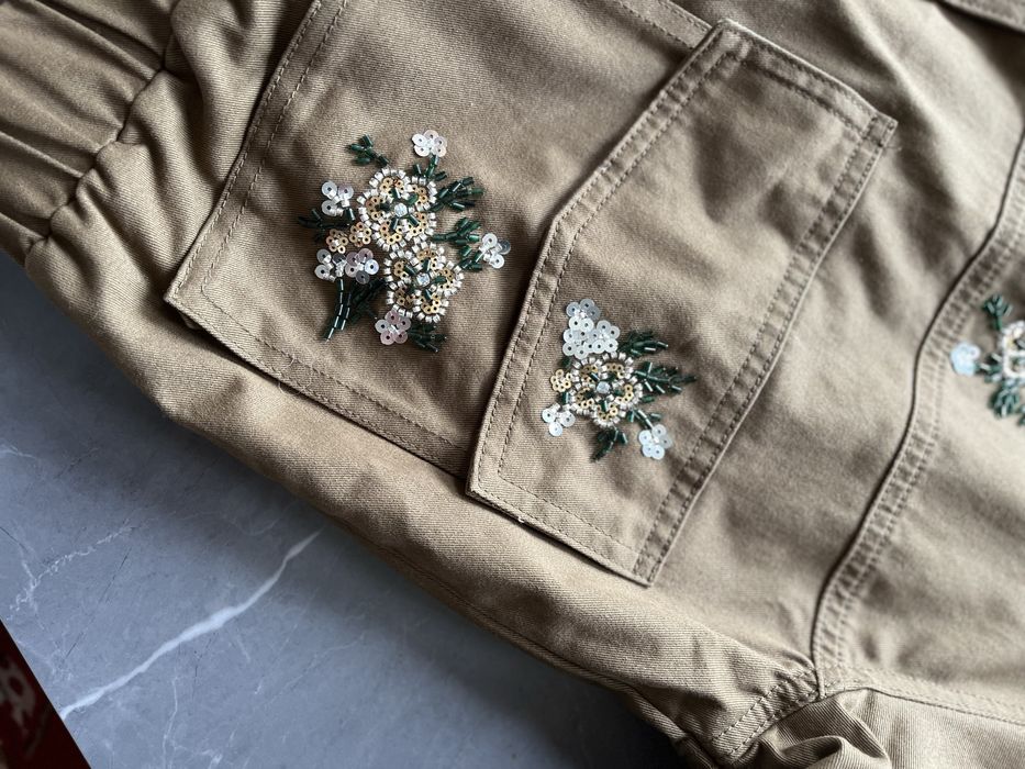 Крутий джинсовий бомбер хакі L