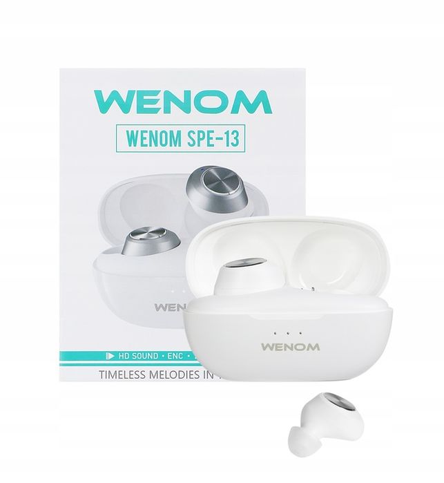 Słuchawki Bezprzewodowe Bluetooth Dwa Mikrofony Wodoodporne Wodoodporn