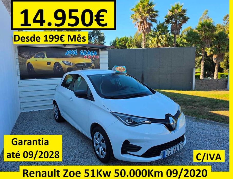 Renault Zoe 51 kW, 50,000 km WLTP – 395 km, with VAT 09/2020