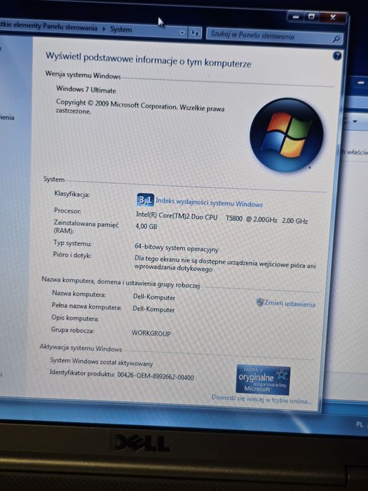 Komputer Laptop Dell Inspiron 1525