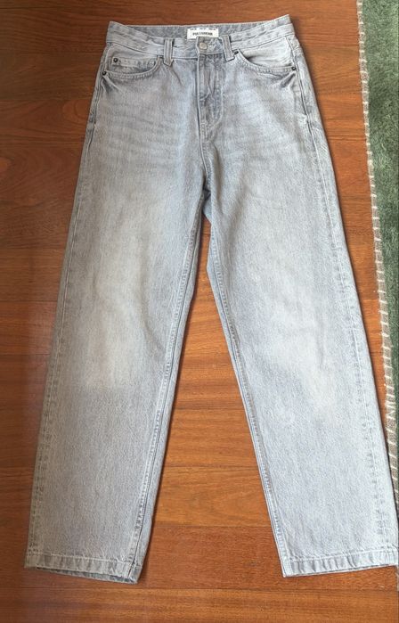 Calças “Baggy” Cinzentas  Pull&Bear