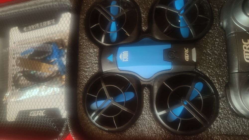 Mini Drone V8, 1080P, azul, 1 bateria