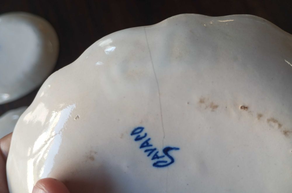 Pratinhos em cerâmica da Fábrica do Cavaco