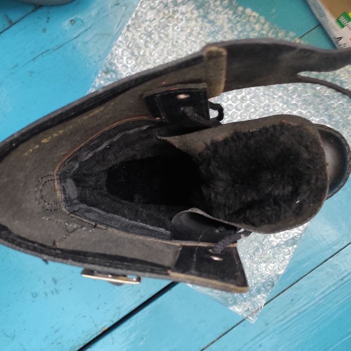 Берці кожані утепленні