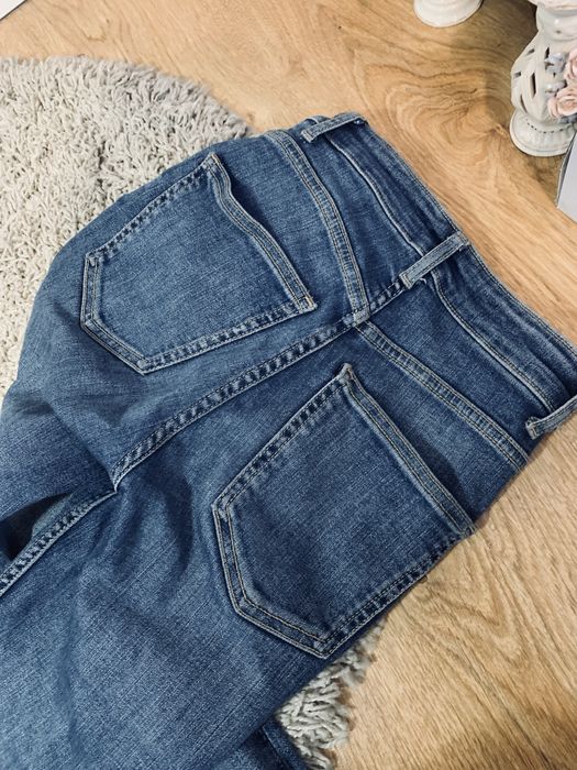 Spodnie Zara jeansy rurki wysoki stan 34 xs