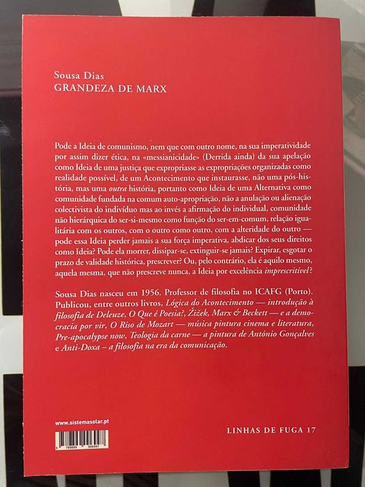 Sousa Dias - Grandeza de Marx - Por Uma Política do Impossível