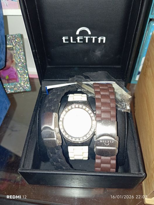 Relógio Elleta 3 braceletes