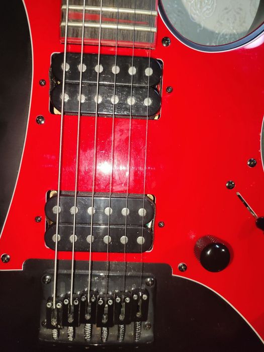 Електрогітара Ibanez GRG131BX-BK чорно-червона, ідеальний стан