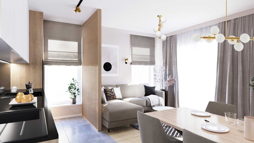 Śliczne, słoneczne mieszkanie 3 pokoje 55,83 m² ul. Przewóz Kraków - Widok 3