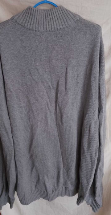 Męski sweter kieszenie rozpinany