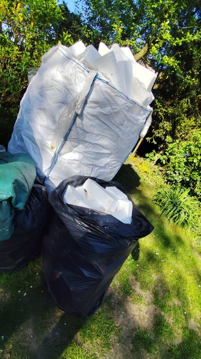 Big bag resztki steropian ścinki granulat  steropian gr. 25cm ,10 cm