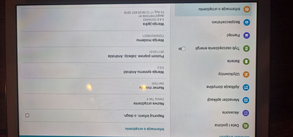 Samsung galaxy tab 4 SMT535