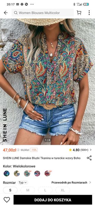 Nowa bluzka r.M Boho