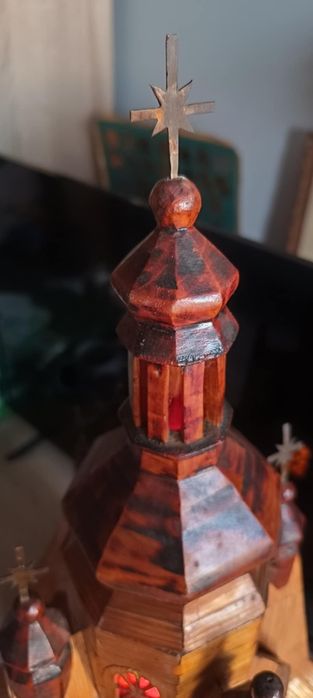 Kościół stary drewniany model