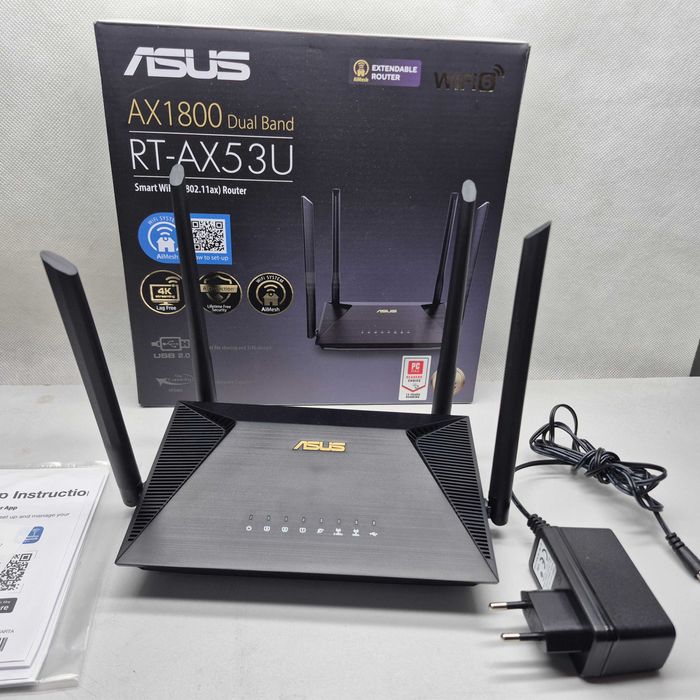 Router ASUS RT-AX53U AX1800 2,4/5 Ghz WiFi 6; Komis Jasło Igielna