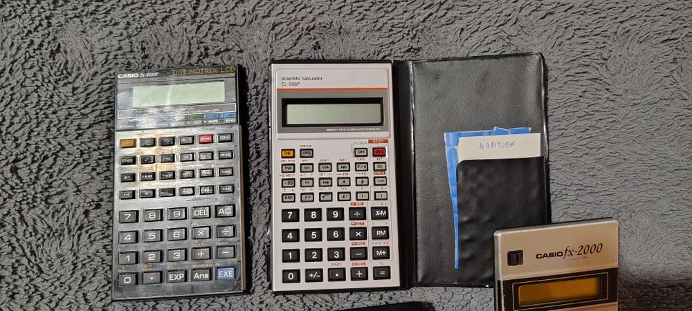 Финтажный Калькулятор Casio,Rockwell, Texas Instruments