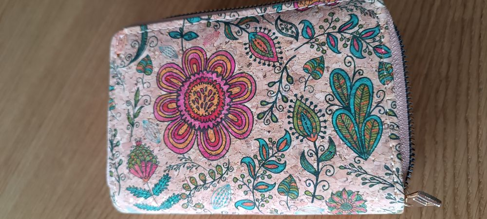 Portfel na zamek z korka