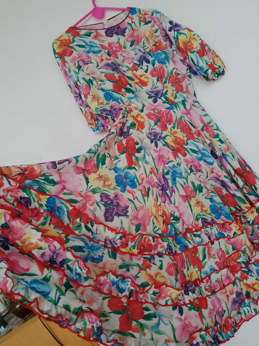 Kwiecista sukienka Creation Mademoiselle r.38