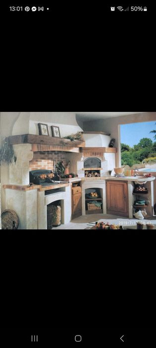 Churrasqueiras  rusticas e linha  moderna