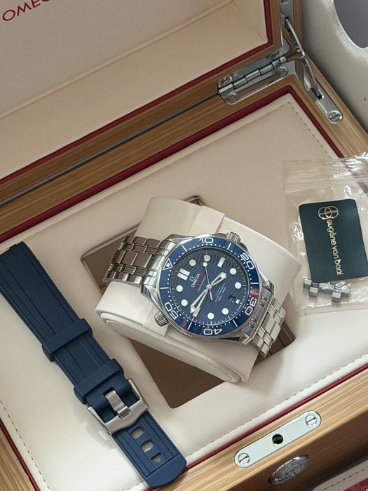 Omega Seamaster 300m New Model Blue Komplet