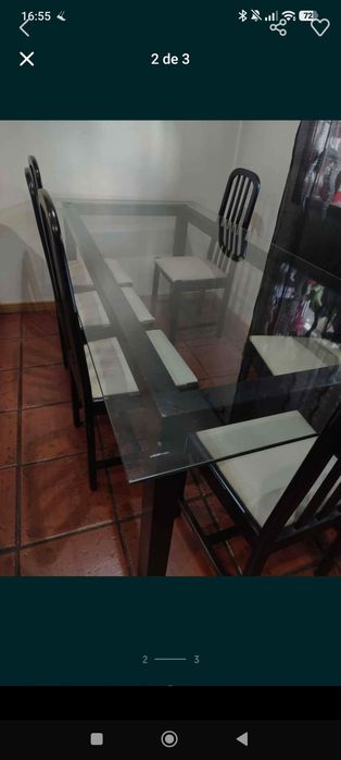 Mesa jantar vidro